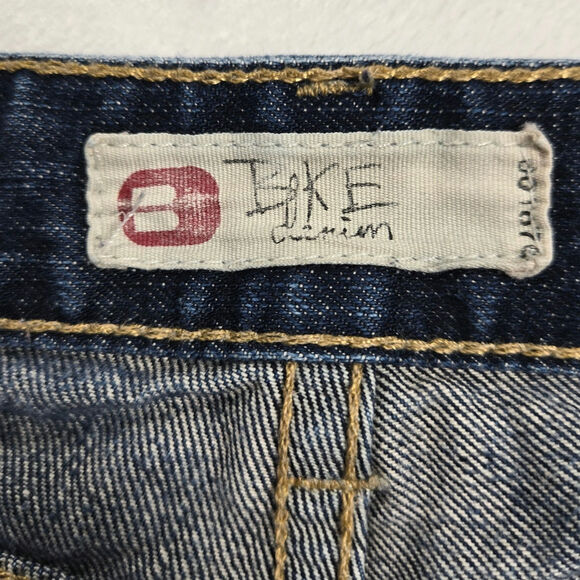 BKE Denim Buckle Star Womens 31 Blue Distressed Low Rise Crop Jeans USA (32x26) - Picture 3 of 10